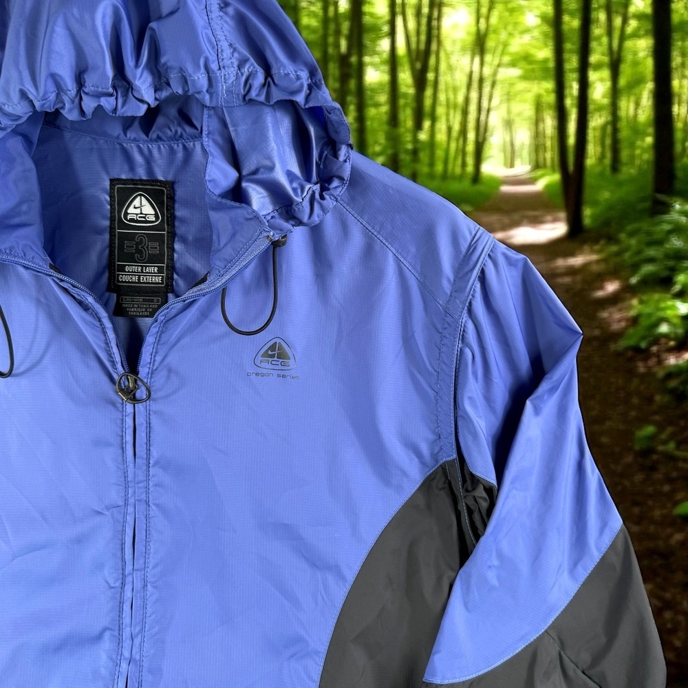 Nike ACG‎ 3 Outer Layer Jacket Youth L 12-14 Oregon Series Clima Fit Hooded Hike